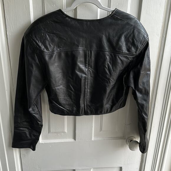 Tannery West Leather Bolero Leather Jacket - Picture 8 of 8